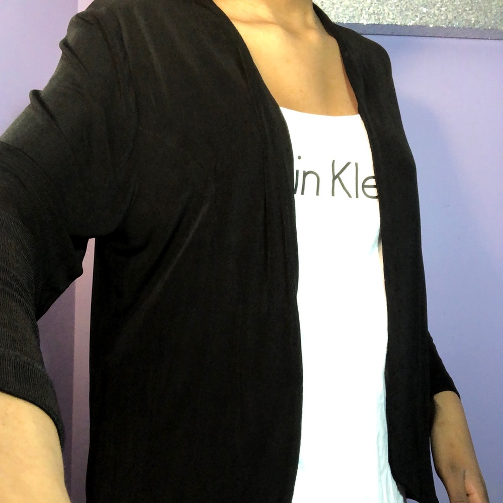 Black cardigan